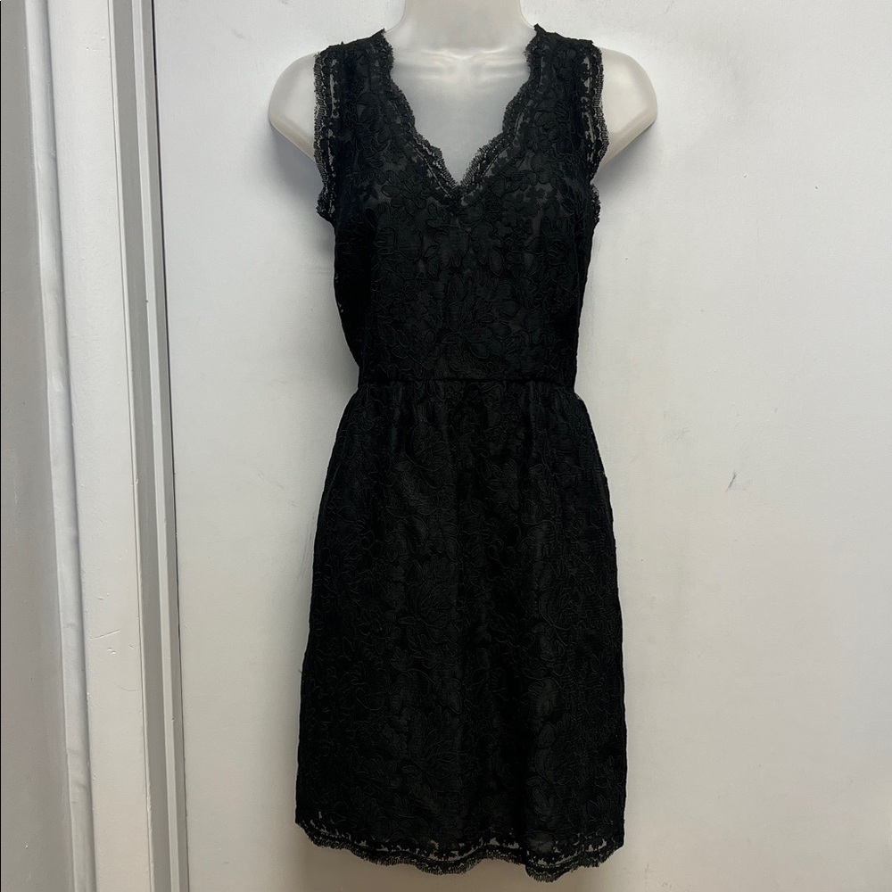J.Crew Collection Black Lace Dress – Size 8 – Silk Lined